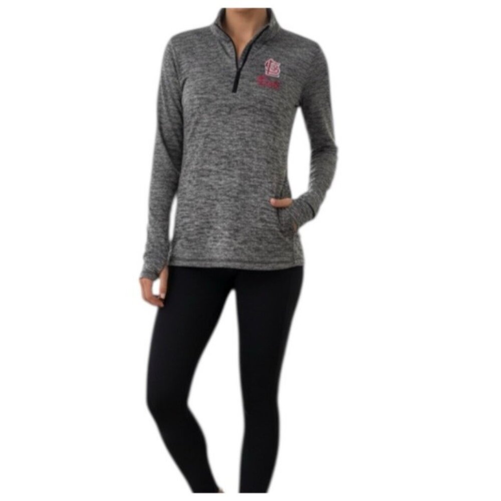 PINK Victoria's Secret Ultimate Fitted Black St. Louis Cardinals Athletic Top XS
